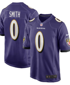 Roquan Smith Baltimore Ravens Purple Jersey - All Stitched
