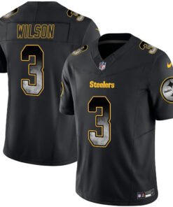 Russell Wilson Pittsburgh Steelers Arch Smoke Vapor Jersey - All Stitched