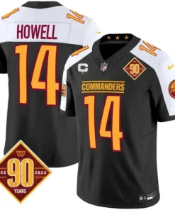 Sam Howell Washington Commanders Black Alternate Jersey - All Stitched