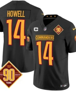 Sam Howell Washington Commanders Black Jersey - All Stitched