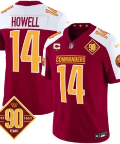 Sam Howell Washington Commanders Burgundy Alternate Jersey - All Stitched