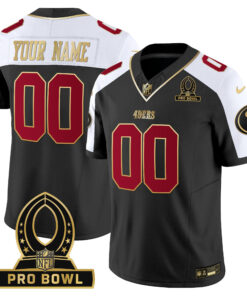 San Francisco 49ers 2024 Pro Bowl Patch Vapor Custom Jersey