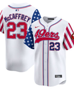 San Francisco 49ers White 2025 Independence Day Vapor Premier Limited Jersey - All Stitched