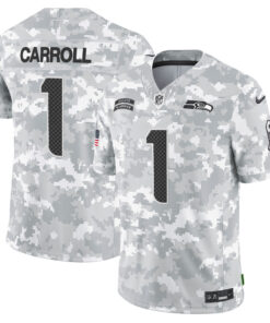 Seattle Seahawks 2024 Salute to Service Vapor Limited Jersey - Arctic Camo - All Stitched