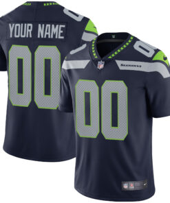 Seattle Seahawks Vapor Custom Jersey - All Stitched