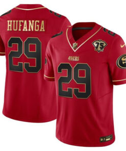 Talanoa Hufanga San Francisco 49ers Throwback Vapor Limited Jersey – 75th Anniversary Patch