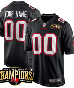 Tampa Bay Buccaneers 2023 NFC South Champions Patch Game Custom Jersey - All Stitched