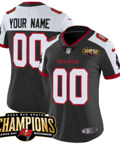 Tampa Bay Buccaneers 2023 NFC South Champions Patch Vapor Custom Jersey - All Stitched