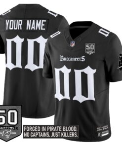 Tampa Bay Buccaneers 'Gothic Pirate Shadows Edition' Vapor Limited Custom Jersey - All Stitched