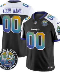 Tampa Bay Buccaneers "Tampa City" Super Bowl LIV Patch Vapor Limited Custom Jersey - All Stitched