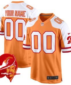 Tampa Bay Buccaneers Throwback Game Custom Jersey - All Stitched