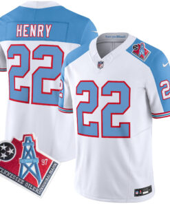 Tennessee Titans 1997 Throwback White Alternate Limited Vapor Jersey - All Stitched