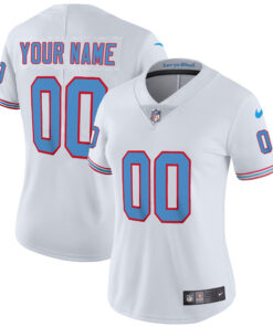 Tennessee Titans Throwback Limited Vapor Custom Jersey - All Stitched