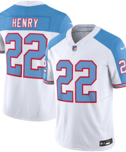 Tennessee Titans Throwback White Alternate Limited Vapor Jersey - All Stitched