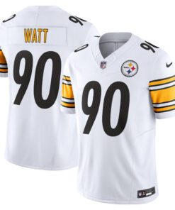 T.J. Watt Pittsburgh Steelers White Vapor F.U.S.E. Jersey - All Stitched