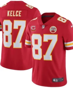 Travis Kelce Kansas City Chiefs Red Jersey - All Stitched