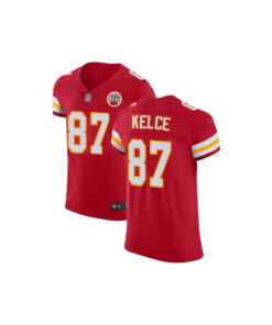 Travis Kelce Kansas City Chiefs Red Vapor Elite Jersey - All Stitched