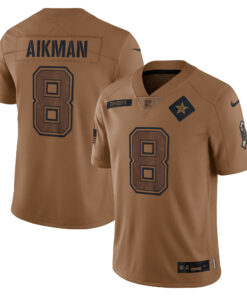 Troy Aikman Dallas Cowboys 2023 Salute To Service Limited Jersey - All Stitched