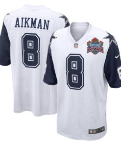 Troy Aikman Dallas Cowboys Color Rush Super Bowl Patch Jersey - All Stitched