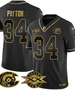 Walter Payton Chicago Bears 1986 Chicago Bears Super Bowl Patch Jersey - All Stitched