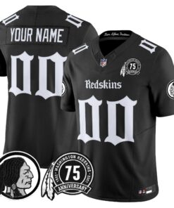 Washington Commanders 'Gothic Capital Edition' Vapor Limited Custom Jersey - All Stitched