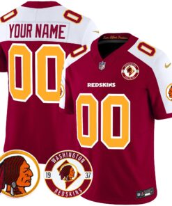 Washington Redskins 2024 Vapor Limited Custom Jersey - Est. 1937 Patch - All Stitched