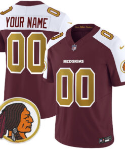 Washington Redskins Throwback Vapor Limited Custom Jersey - All Stitched