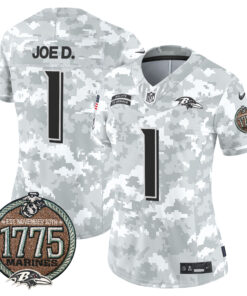 Women's Baltimore Ravens 2024 Salute to Service Establishment Year Patch Vapor Limited Jersey - All Stitched