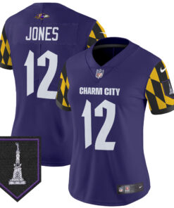 Women's Baltimore Ravens City Edition Patch Vapor Limited Jersey - All Stitched