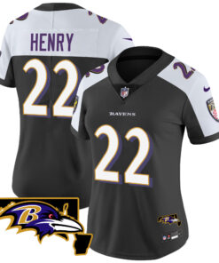 Women's Baltimore Ravens Maryland Patch Vapor Limited Jersey - All Stitched