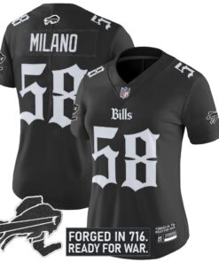 Women's Buffalo Bills 'Gothic Cold Front Edition' Vapor Limited Jersey - All Stitched