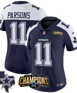 Women's Dallas Cowboys 2023 NFC East Champions Patch Vapor Jersey - All Stitched