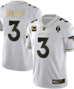 Women's Denver Broncos White Gold and Black Gold Jersey - All Stitched