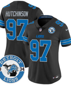 Women's Detroit Lions 2024 Vapor Limited Jersey - Est. 1934 Patch - All Stitched