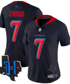 Women's Houston Texans 2024 Texas Patch Vapor Limited Jersey - All Stitched