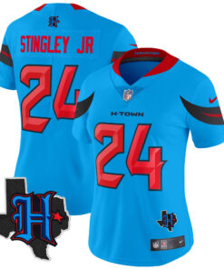 Women's Houston Texans 2024 Texas Patch Vapor Limited Jersey V3 - All Stitched
