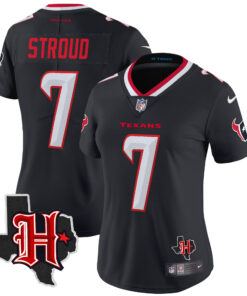 Women's Houston Texans 2024 Texas Patch Vapor Limited Jersey V5 - All Stitched