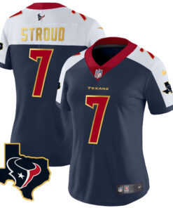 Women's Houston Texans Gold Trim Vapor Jersey - All Stitched