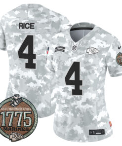 Women's Kansas City Chiefs 2024 Salute to Service Establishment Year Patch Vapor Limited Jersey - All Stitched