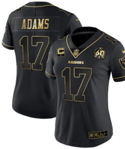 Women's Las Vegas Raiders 60th Season Patch Gold & Split - All Stitched