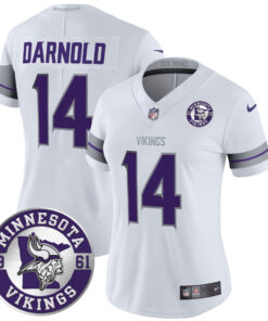 Women's Minnesota Vikings 2024 Vapor Limited Jersey - Est. 1961 Patch - All Stitched