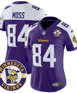 Women's Minnesota Vikings 2024 Vapor Limited Jersey V2 - Est. 1961 Patch - All Stitched