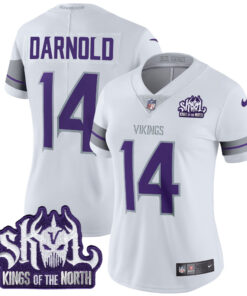 Women's Minnesota Vikings 2024 Winter Warrior Skol Patch Vapor Limited Jersey - All Stitched