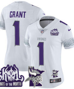 Women's Minnesota Vikings 2024 Winter Warrior Skol Patch Vapor Limited Jersey V2 - All Stitched