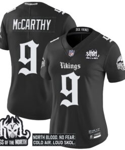 Women's Minnesota Vikings 'Gothic Norseblood Edition' Vapor Limited Jersey - All Stitched