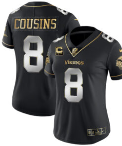 Women's Minnesota Vikings White Gold & Black Gold - All Stitched