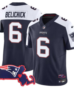 Women's New England Patriots Bill Belichick 6x Champions Vapor Jersey - All Stitched