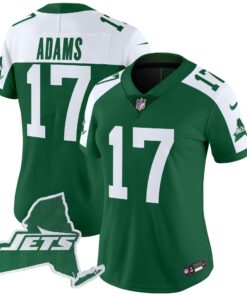 Women's New York Jets Home Patch Vapor Legacy Limited Jersey - All Stitched
