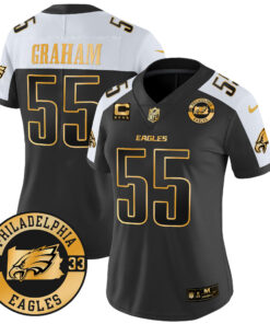 Women's Philadelphia Eagles 2024 Gold Vapor Limited Jersey - Est. 1933 Patch - All Stitched