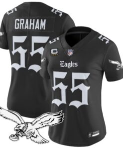 Women's Philadelphia Eagles 'Gothic Philly Edition' Vapor Limited Jersey - All Stitched
